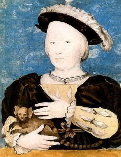 Boy with marmoset, HOLBEIN, Hans the Younger